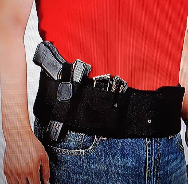 lot 31710 image: Universal Belly Band Holster for Men & Women - Concealed Carry Comfort, Adjustable Shield, Fits G-Series 19, 17, 42, 43, P238 and Similar Pistols