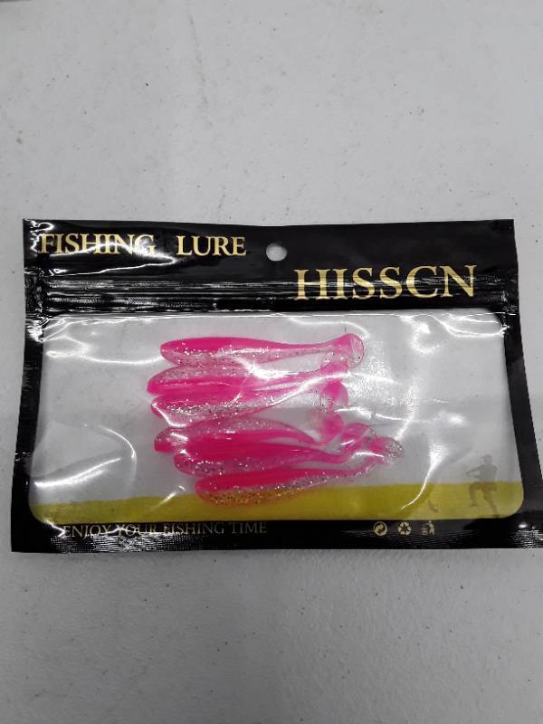 lot 31741 image: Hissen Pink Glitter Soft Fishing Lures