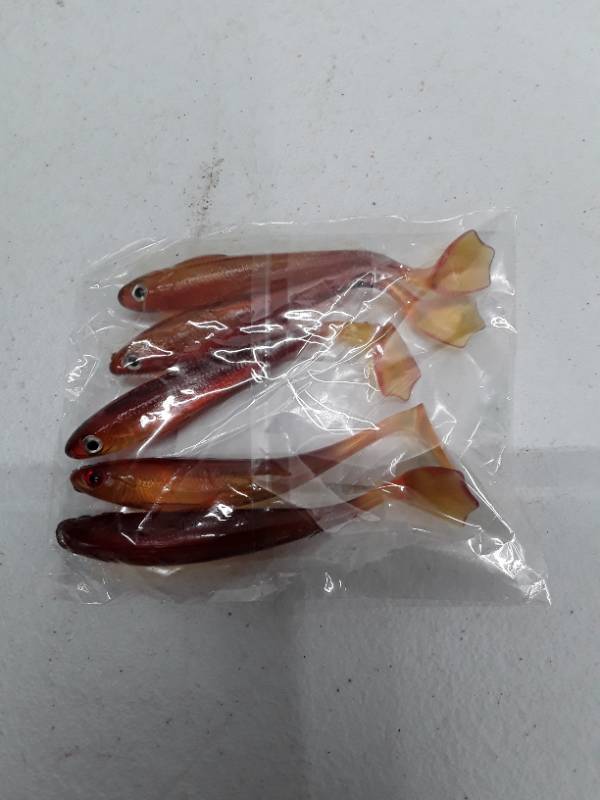 lot 31760 image: Soft Plastic Fishing Lures - RedBrown Fish Baits