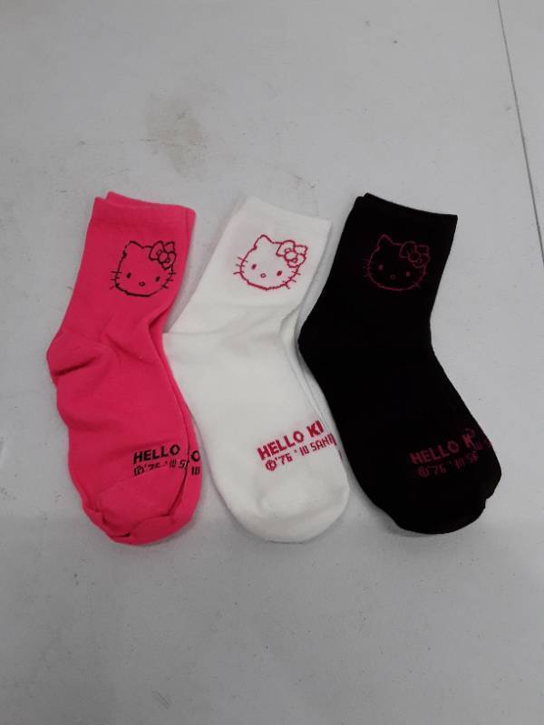 lot 56674 image: Y2K Hello Kitty Socks for Girls Medium Socks Kawaii Sanrio Hello Kitty Accessories Socks Rosered Black White Sock Women Female