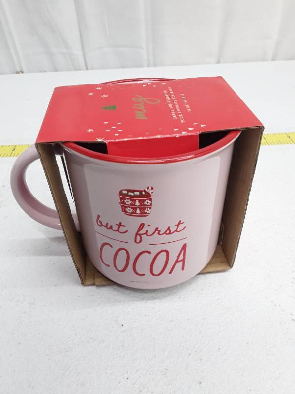 lot 56796 image: Ceramic Holiday Mugs with Christmas Sayings