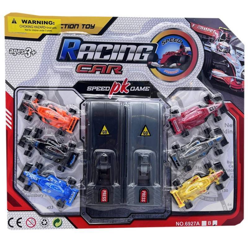 lot 56842 image: GH890 Super Launching Race Cars with Launch Ramp & Racers
