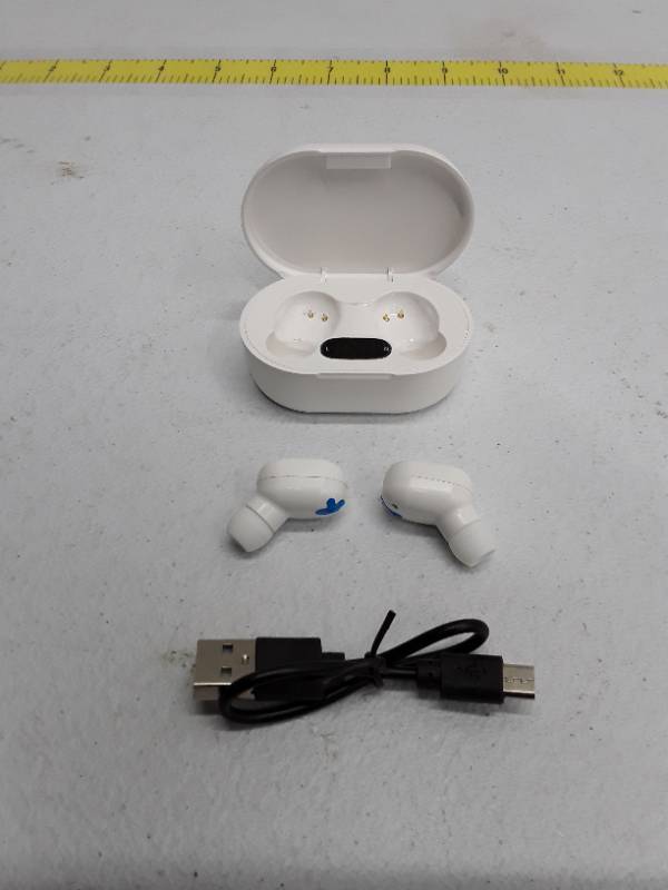 lot 56898 image: Earbuds - True Wireless E7S LED Rechargable - White