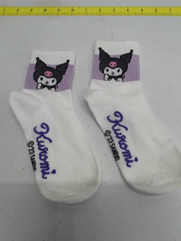 lot 57069 image: Sanrio Hello Kitty Y2K Kuromi Socks For Girls Medium