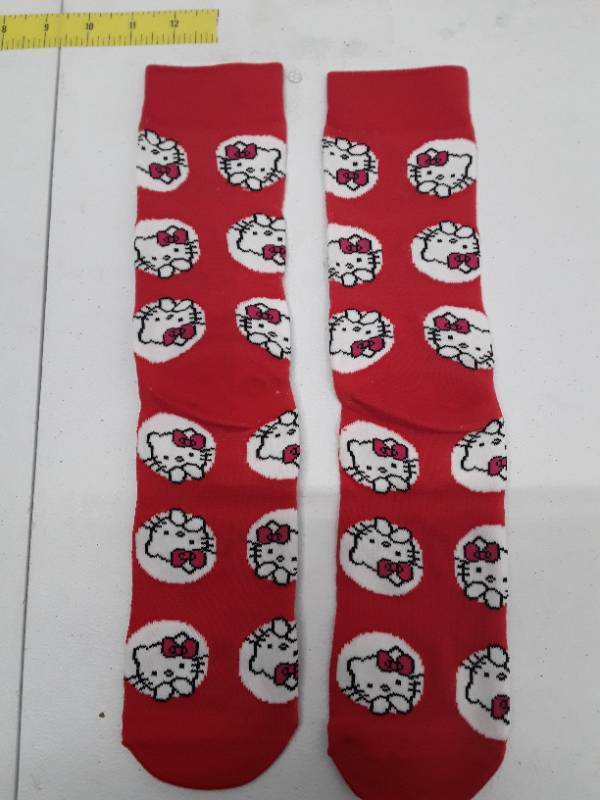 lot 57074 image: Hello Kitty Colorful long Socks - Red