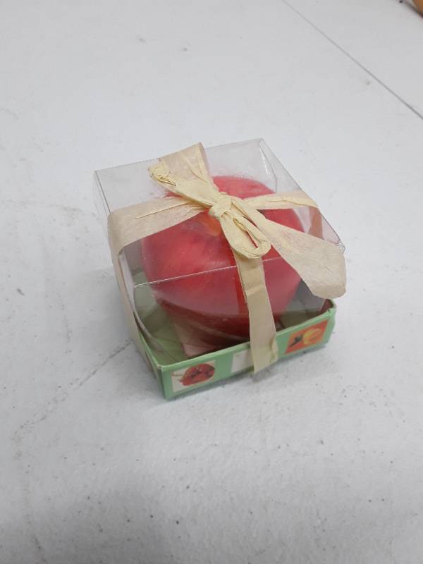 lot 57160 image: Apple Candle - 2 in x 2 in x 2 in