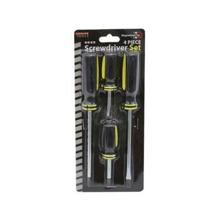 lot 57566 image: 4 Piece Philips & Slotted Screwdriver Set