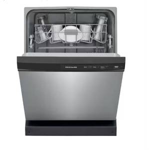 lot 46858 image: Frigidaire 24 In. in. Front Control Built-In Tall Tub Dishwasher in Stainless Steel with 3-Cycles, 55 dBA