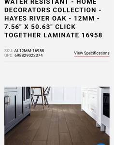 lot 46862 image: 12mm LAMITE FLOORING