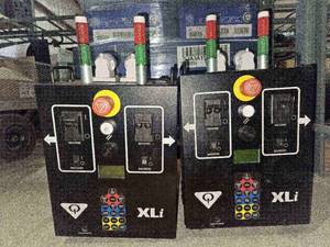 lot 50307 image: (2) Industrial XLi Bowling Control Panel Units with Stack Lights
