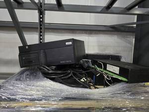 lot 50328 image: Surround Sound Equipment, Commercial CCTV Power Supply System Bundle, and More