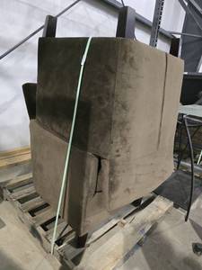 lot 50357 image: (2) Brown Fabric Accent Chairs