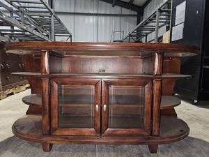 lot 50375 image: Solid Wood TV Stand