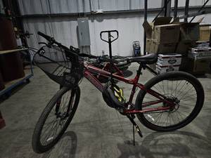 lot 50385 image: Red Mongoose Bike W Helmet
