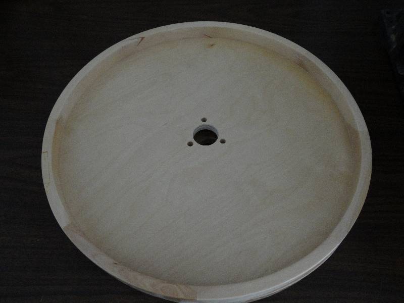 lot 7818 image: Set of Unfinished Lazy Susan Shelves