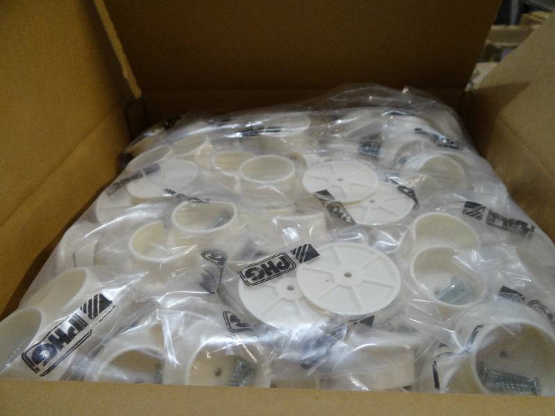 lot 7890 image: Lot of 2 Boxes of Closet Rod Brackets
