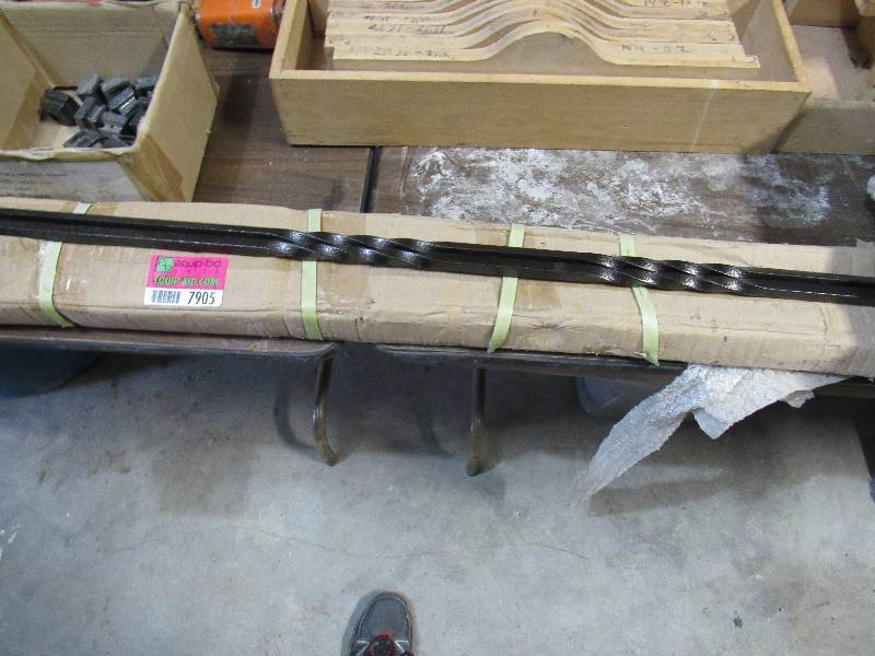 lot 7905 image: Lot of Stair Rail Spindles & Mounts