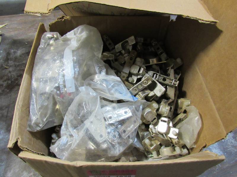 lot 7929 image: Cabinet Hardware  Hinges & Stucco Nails