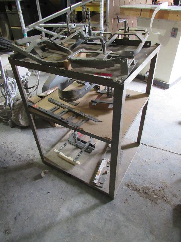 lot 7939 image: Stand w Lot of L.A. Weaver Co. Jigs