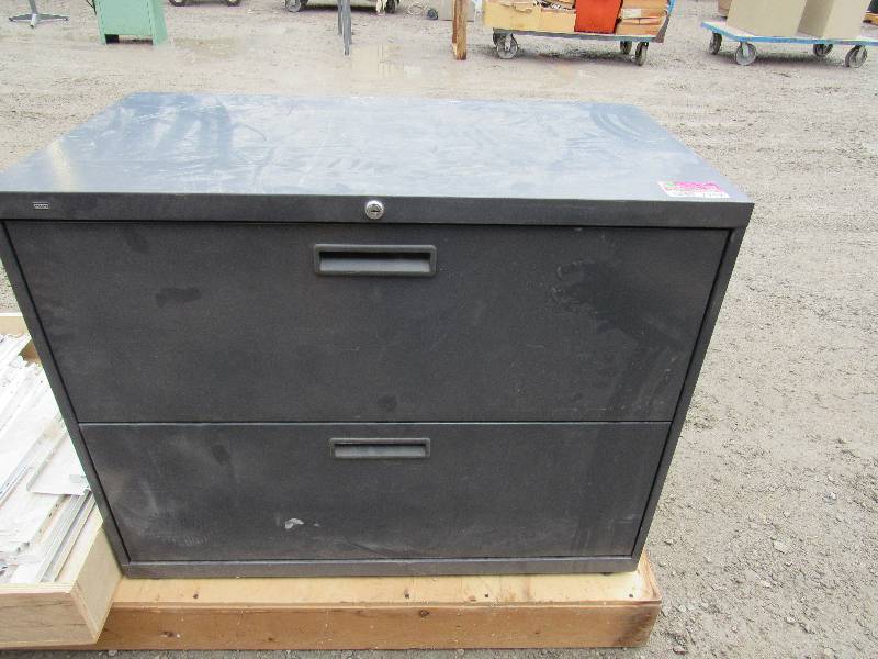 lot 7949 image: Lateral Filing Cabinet - 2 Drawer