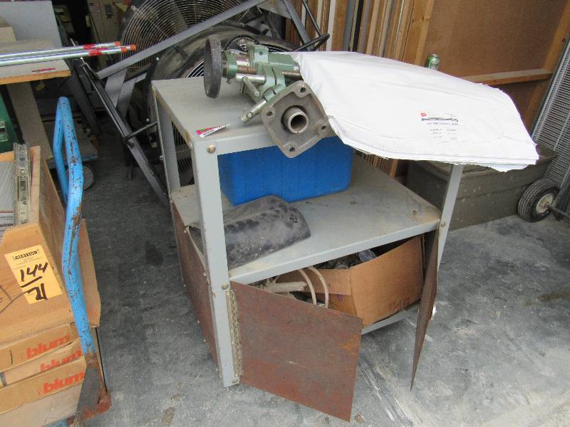 lot 5934 image: Metal Cart & Misc.