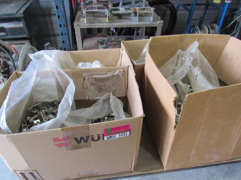 lot 5935 image: Lot of Cabinet Hinges  Hardware