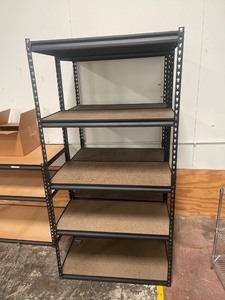 lot 7862002 image: 5 tier shelf 6ft tall 3ft long, 18in deep,