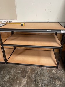 lot 7862004 image: 3 tier tear drop shelf 4ftx 3ftx 2ft