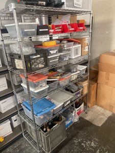 lot 7862009 image: 6 tier wire rack (items on rack not included) 6ft x 4ft x 18in