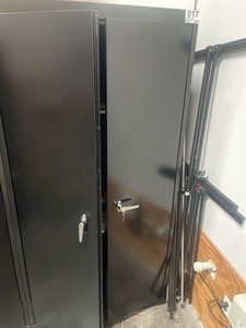 lot 7862017 image: metal storage cabinet 6ft x 3ft x 18in (items not included)