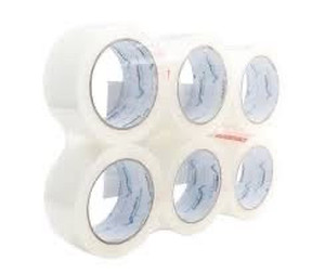 lot 7862069 image: moving and packing tape 6 packs of 6packs 1.88in x 54yards
