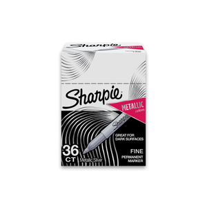 lot 7862108 image: Sharpie Metallic Permanent Markers Fine Point Metallic Silver 36 Count