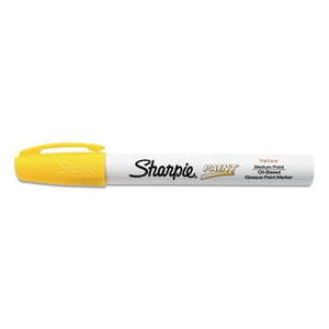 lot 7862109 image: Permanent Paint Marker Medium Bullet Tip Yellow Dozen