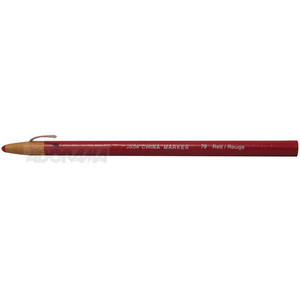 lot 7862113 image: Sharpie Peel-Off China Marker Red Lead - Red Barrel - 12  Dozen