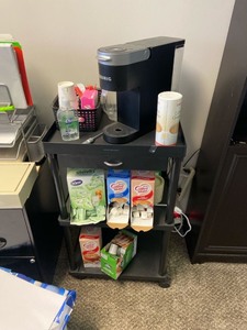 lot 7862153 image: Rolling Cart (good for coffee, break room) (contents not included)