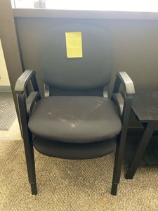 lot 7862161 image: Set of two (2) Black Chairs