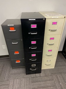 lot 7862164 image: 52in 4drawer black file cabinet