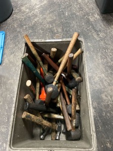 lot 7862188 image: Misc Tub of HammersMallets
