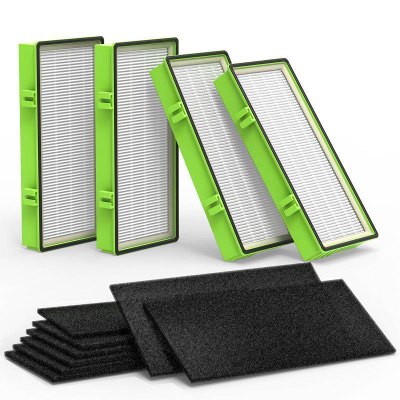 lot 24837 image: Colorfullife 4 True HEPA  8 Pre-Filter Aer1 Filter Replacement Compatible With Holmes AER1 Air Purifiers, Replacement Parts # HAPF30AT, HAPF300AH-U4R, HAP242-NUC
