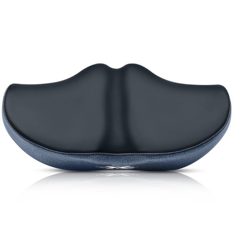 lot 24955 image: X WING New-Age Noseless Bike Seat Cushion for Men & Women - Extra Padding & Wide - Suitable for City, Electric, Stationary Bikes - Compatible with Peloton Bikes (Black - Noseless)
