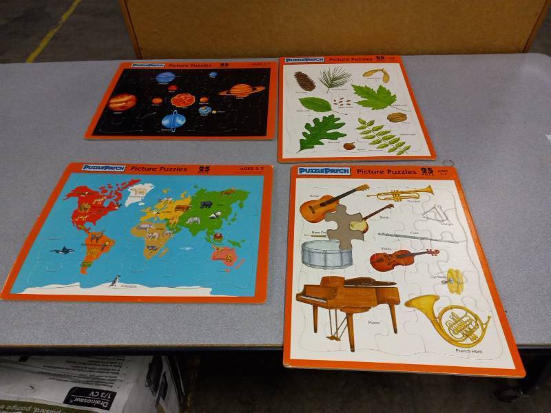 lot 12617 image: Vintage Puzzle Patch Educational Puzzle Lot
