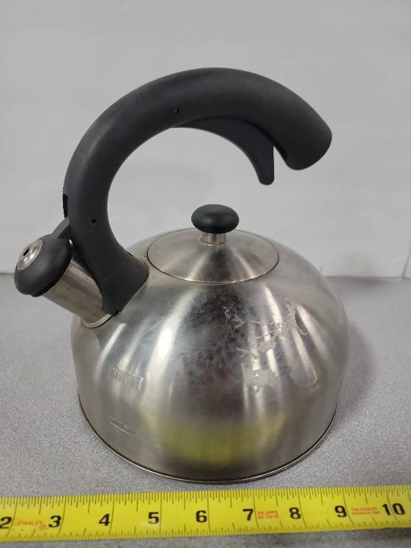 lot 12664 image: Stainless Steel Whistling Tea Kettle