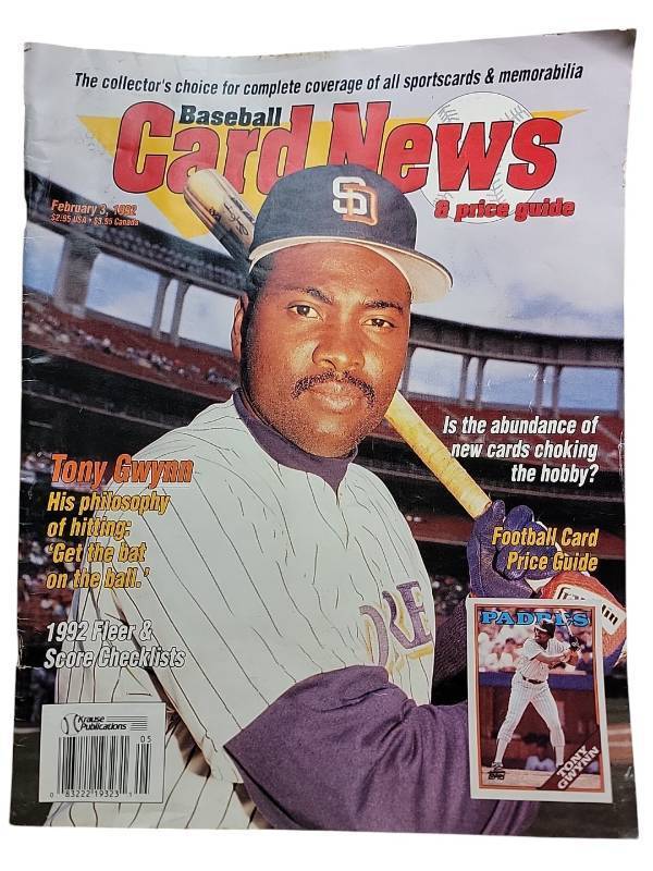 lot 19354 image: 1992 Baseball Card News Magazine with Price Guide - February Issue