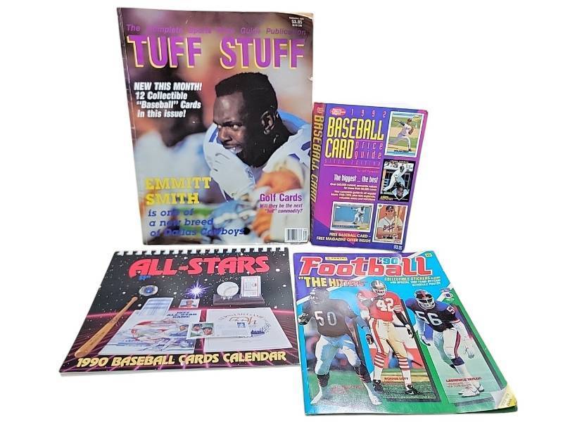 lot 19409 image: Vintage 1990-1992 Sports Magazines & Collectibles Lot