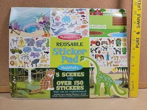 lot 8707 image: Melissa & Doug Habitats Reusable Sticker Pad