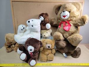 lot 8738 image: Vintage Kids of America Plush Bear Collection