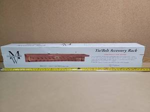 lot 19411 image: Mens Wearhouse Cedar TieBelt Accessory Rack
