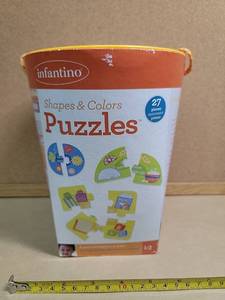lot 19423 image: Infantino Shapes & Colors Puzzles for Toddlers
