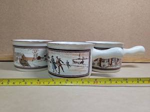 lot 19437 image: Vintage Watkins Almanac Ceramic Containers 1902-1904