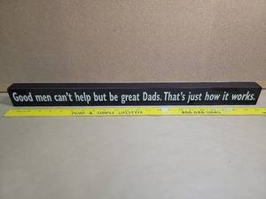 lot 30003 image: Inspirational Dad Quote Wooden Sign
